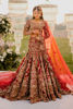 Red Embellished Silk Bridal Lehenga (3-Piece) - Image 5