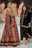 Red & Plum Embellished Silk Velvet Bridal Lehenga (3-Piece) - Image 4