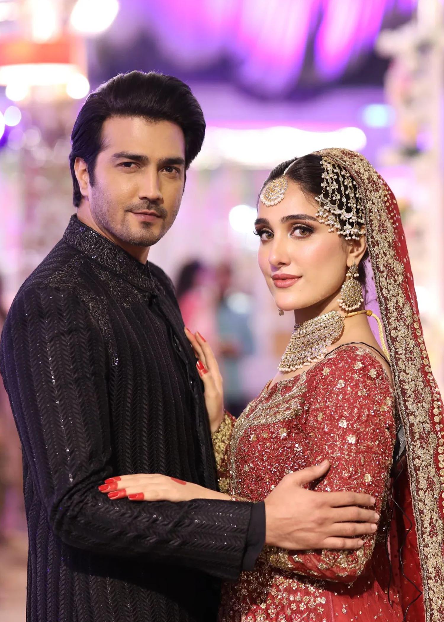 Deep Red Zardozi Silk Bridal Lehenga (3-Piece) - Image 2