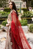 Pakistani Red Swarovski Embellished Velvet Bridal Lehenga Choli (3-Piece) - Image 13