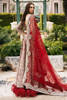 Pakistani Red Swarovski Embellished Velvet Bridal Lehenga Choli (3-Piece) - Image 17