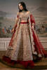 Pakistani Red Swarovski Embellished Velvet Bridal Lehenga Choli (3-Piece) - Image 3