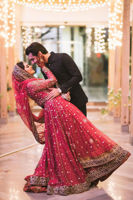 Cranberry Kaamdani Zardozi Silk Pishwas (3-Piece) - Image 9