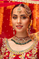 Red & Watermelon Pink Zardozi Silk Net Pishwas (2-Piece) - Image 6