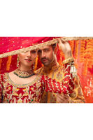 Red & Watermelon Pink Zardozi Silk Net Pishwas (2-Piece) - Image 8