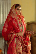 Red Zardozi Jamawar Salwar Kameez (3-Piece) - Image 7