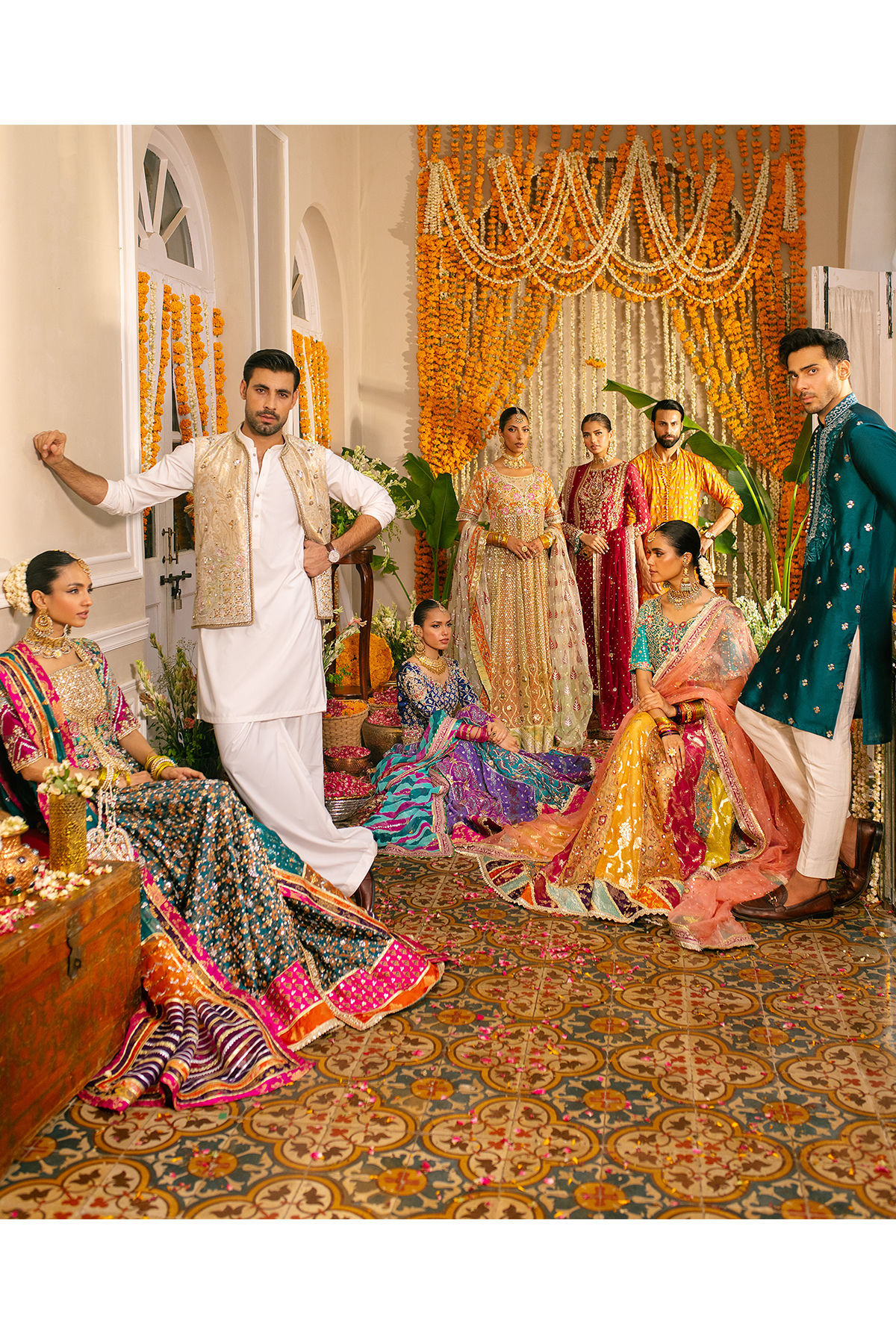 Cherry Red Zardozi Pure Zari Silk Salwar Kameez (3-Piece) - Image 14