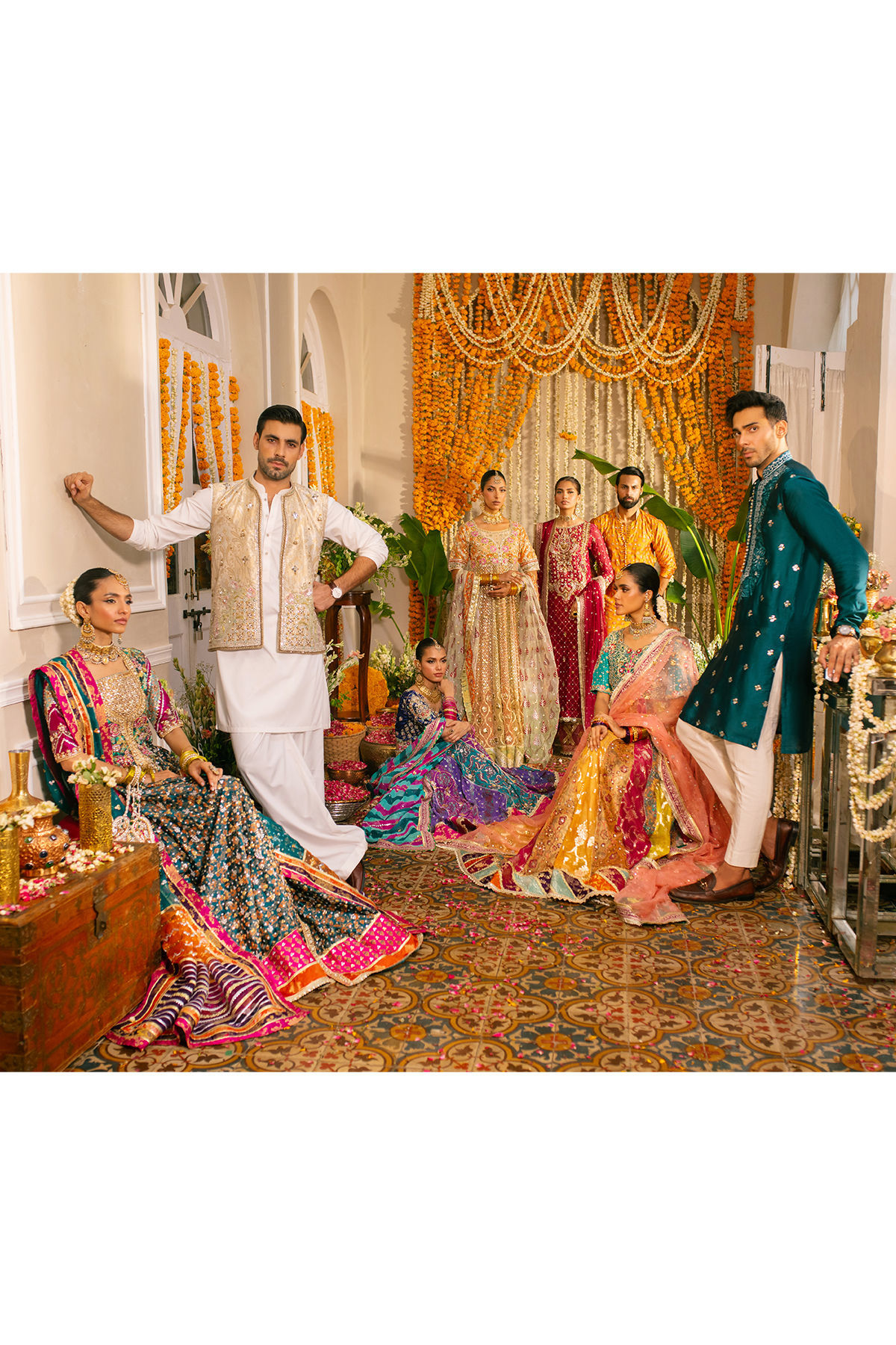 Cherry Red Zardozi Pure Zari Silk Salwar Kameez (3-Piece) - Image 15