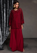 Ruby Embellished Organza Jacket with Sarong Pants (2-Piece) - Image 2