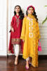 Cherry Red Embroidered Khaddar Salwar Kameez (3-Piece) - Image 6