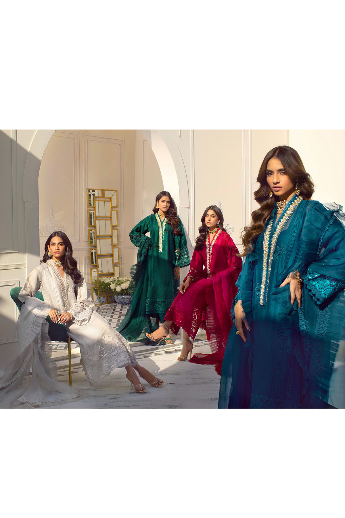 Ruby Zardozi Raw Silk Salwar Kameez (3-Piece) - Image 10