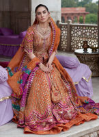 Rust Zardozi & Gota Charmeuse Silk Kalidaar (3-Piece) - Image 4