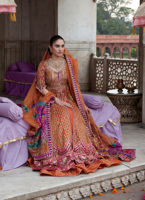 Rust Zardozi & Gota Charmeuse Silk Kalidaar (3-Piece) - Image 5