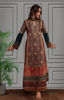 Pakistani Rust & Teal Embellished Silk Salwar Kameez (3-Piece) - Image 4