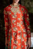 Pakistani Rust Embellished Silk-Blend Sharara Set (3-Piece) - Image 4