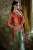 Pakistani Rust Embellished Silk-Blend Sharara Set (3-Piece) - Image 6