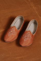 Rust Matka Silk Embroidered Sherwani (3-Piece) - Image 7