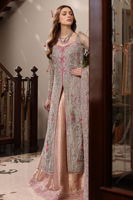 Silver Handworked Jamawar Lehenga Set (3-Piece) - Image 6