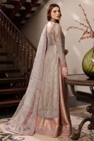 Silver Handworked Jamawar Lehenga Set (3-Piece) - Image 9