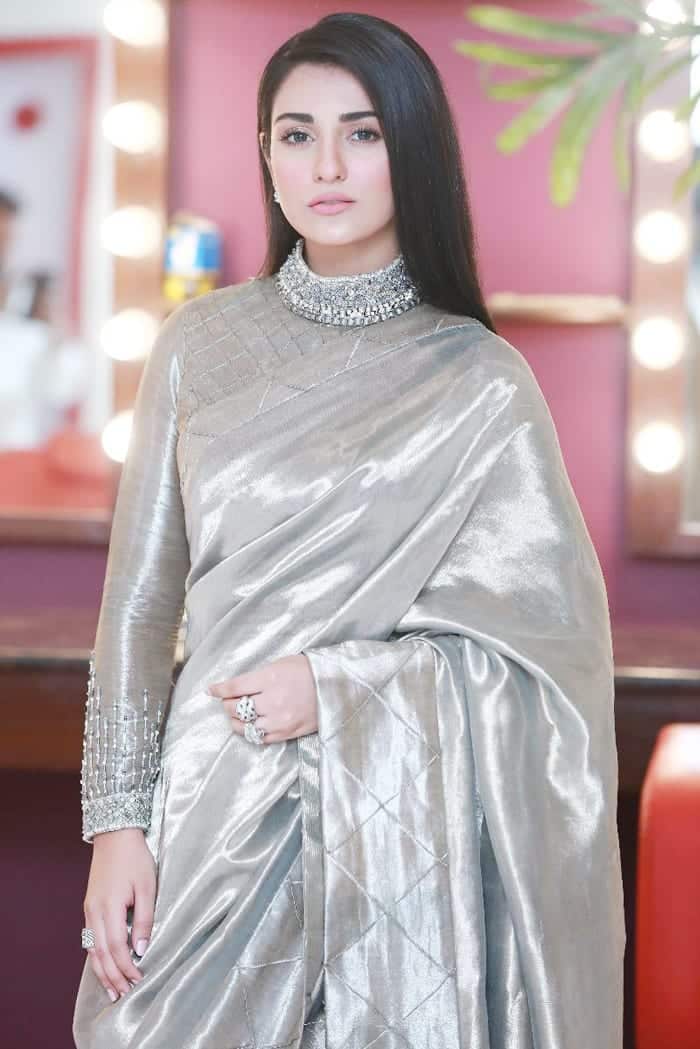 Silver Kora Dabka Pure Tissue Saree (2-Piece) - Image 2