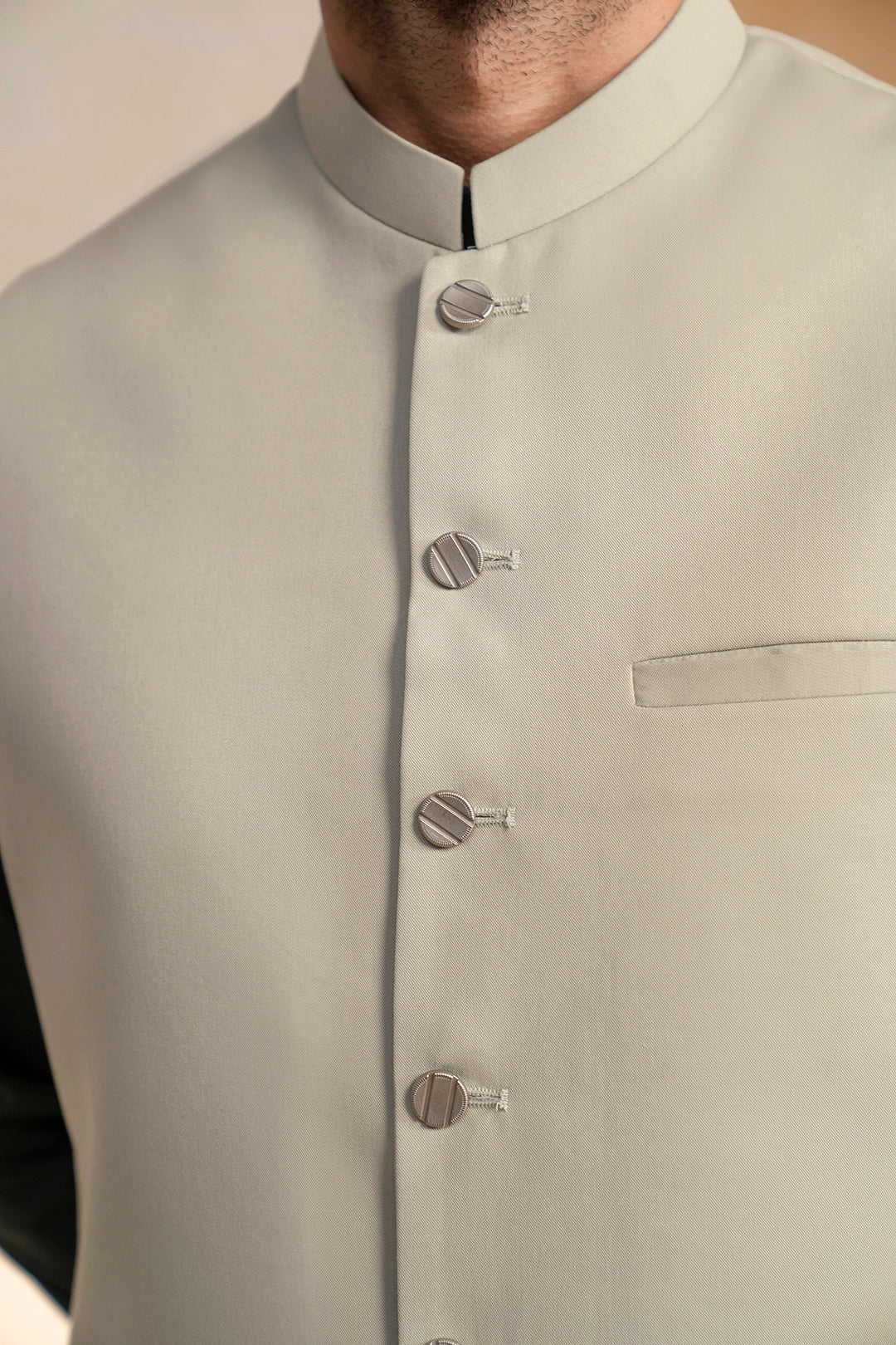 Fawn Suiting Fabric Men's Waistcoat (3-Piece) - Image 3