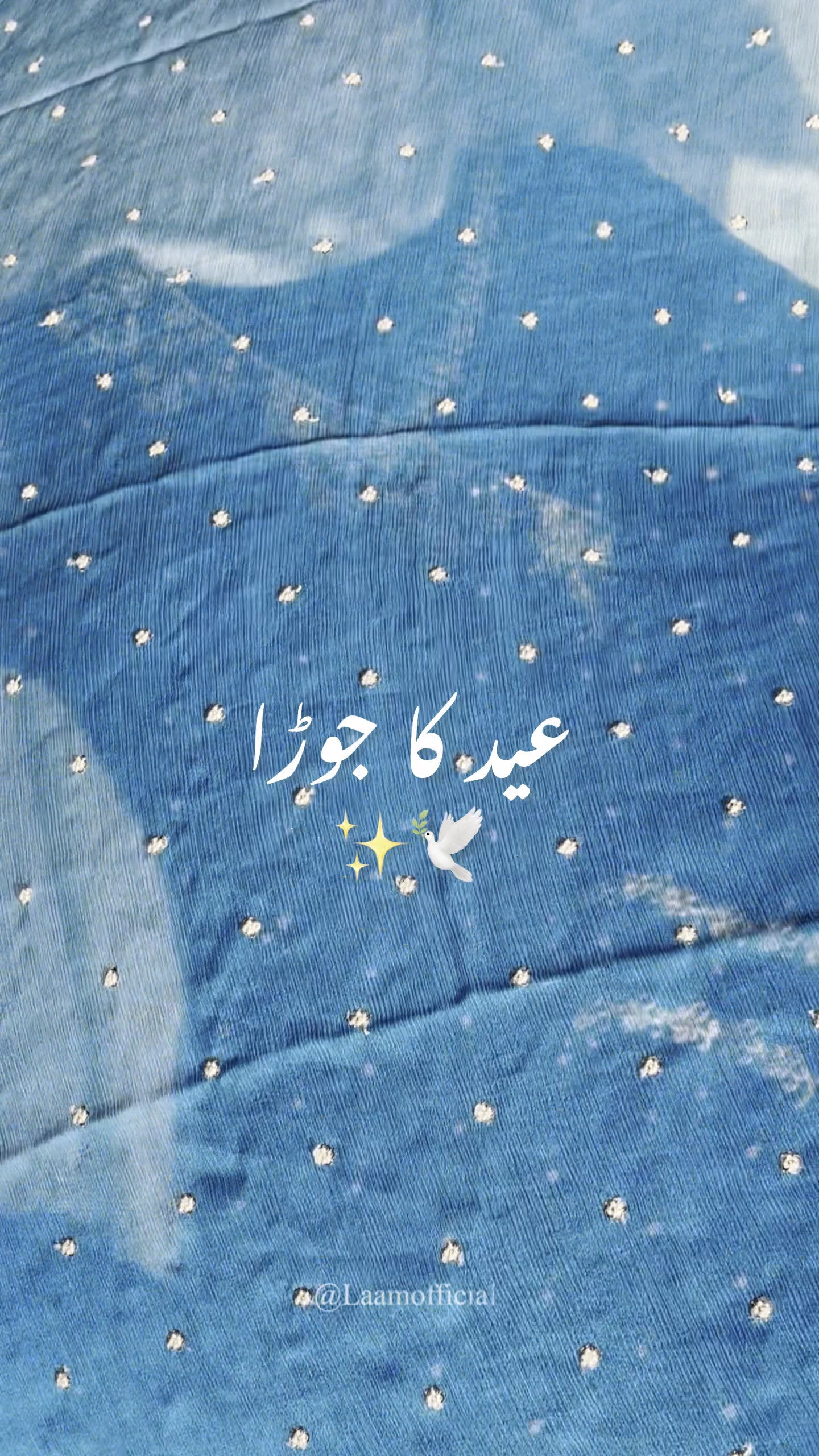 Pakistani Teal Sequin Embroidered Chiffon Pishwas (3-Piece) - Image 12