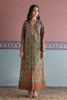 Pakistani Ferozi Zardozi Silk Front-Open Shirt (3-Piece) - Image 2