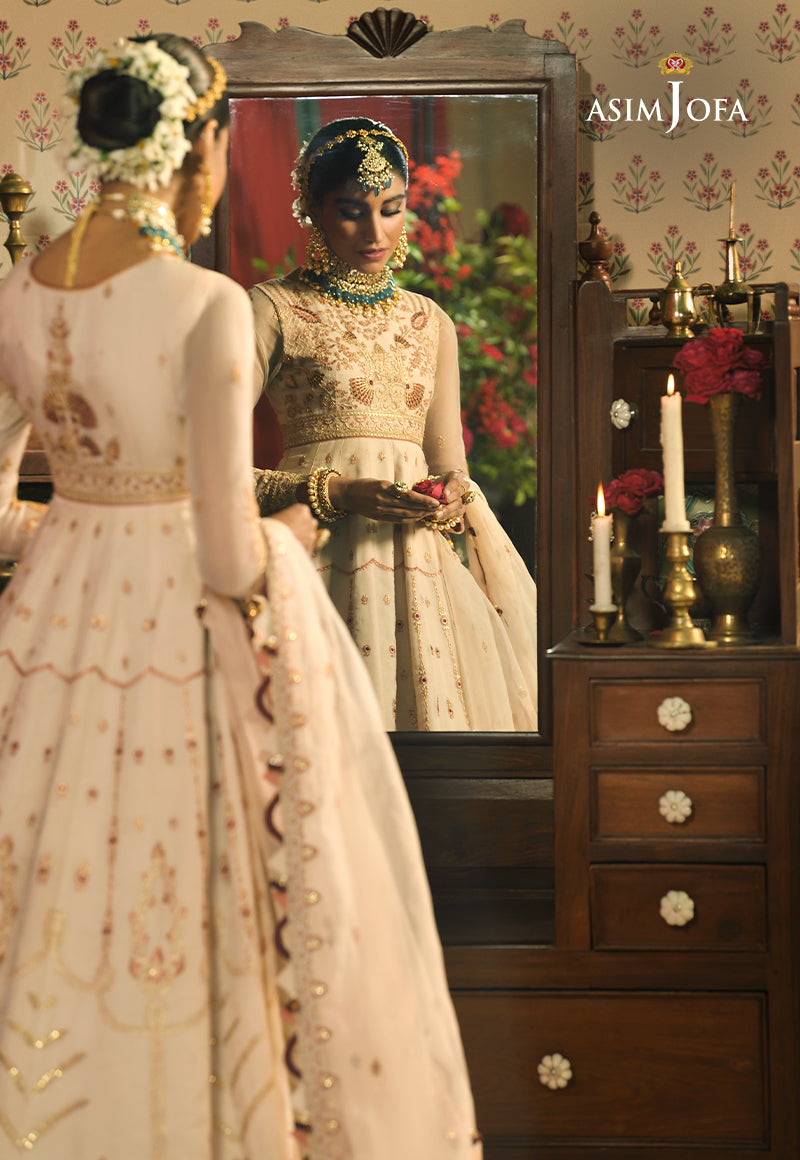 Deep Teal Embroidered Organza Kalidaar (3-Piece) - Image 5