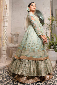 Pakistani Ferozi Hand-Embellished Organza Pishwas (2-Piece) - Image 3