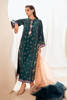 Pakistani Teal Green Hand Embellished Silk-Blend Long Shirt (2-Piece) - Image 11