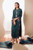 Pakistani Teal Green Hand Embellished Silk-Blend Long Shirt (2-Piece) - Image 8