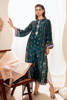 Pakistani Teal Green Hand Embellished Silk-Blend Long Shirt (2-Piece) - Image 9