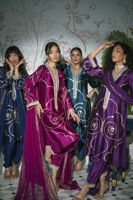 Deep Teal Zari & Sequin Pure Silk Salwar Kameez (3-Piece) - Image 11