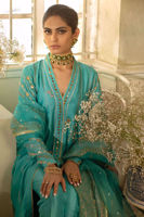 Pakistani Feroza Embellished Pure Khaadi Silk Pishwas (3-Piece) - Image 5