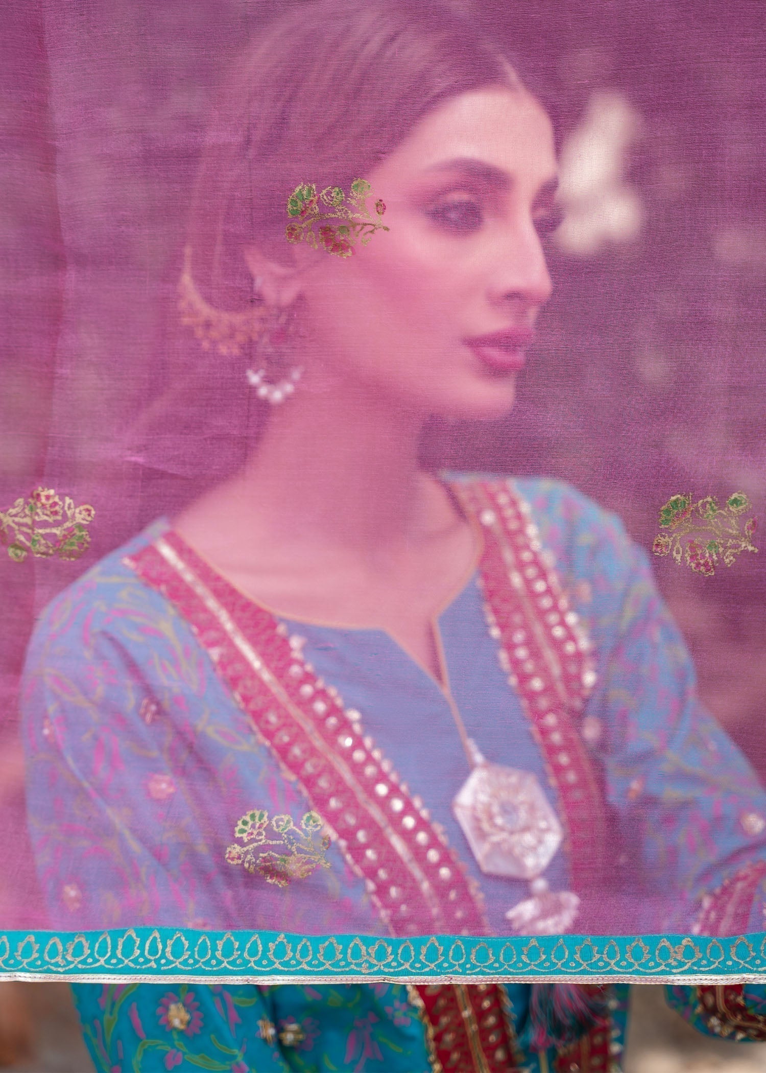 Ferozi Embroidered Silk Kurta Set (3-Piece) - Image 4