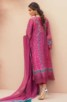 Medium Violet Digital Printed Pure Silk Salwar Kameez (3-Piece) - Image 6