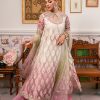 White & Pink Mirror Work Cotton Organza Angrakha (3-Piece) - Image 2