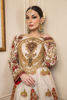 Pakistani White Zardozi Embroidered Khaddi Net Gown (2-Piece) - Image 10