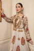 Pakistani White Zardozi Embroidered Khaddi Net Gown (2-Piece) - Image 7