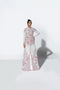 Pakistani White Hand-Embellished Net Gown (1-Pc) - Image 2