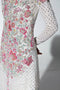 Pakistani White Hand-Embellished Net Gown (1-Pc) - Image 5