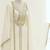 White Zari Embroidered Georgette Kaftan (1-Pc) - Image 3