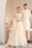 White Resham Embroidered Cotton Katan Kurta (2-Piece) - Image 6