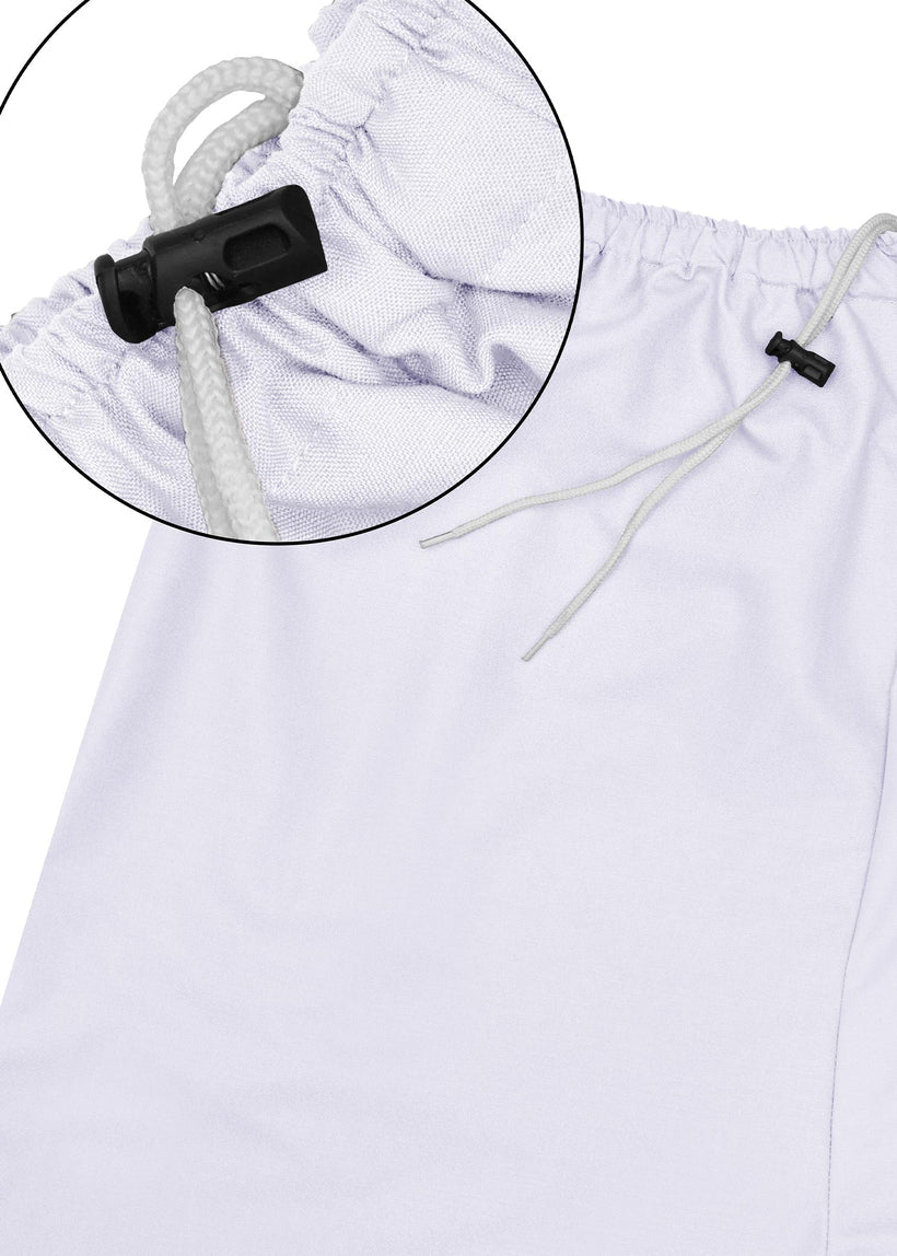 White Blended Fabric Kurta Pajama Set (2-Piece) - Image 3