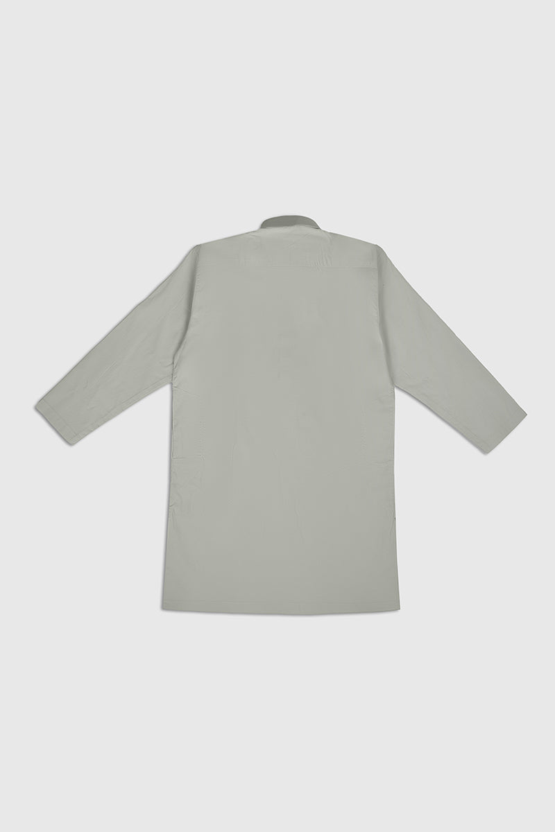 White Cotton Kurta Pajama Set (2-Piece) - Image 5