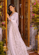 White Embellished Net Bridal Lehenga (3-Piece) - Image 10