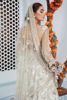 White Embellished Net Kalidaar Lehenga (3-Piece) - Image 4