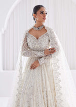 White Embroidered Net Lehenga Set (3-Piece) - Image 4