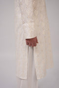 White Chikankari Cotton Shalwar Kameez (2-Piece) - Image 3