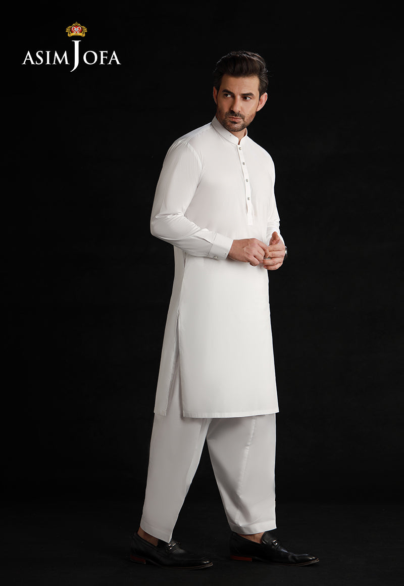 White Cotton Shalwar Kameez Set (2-Piece) - Image 4